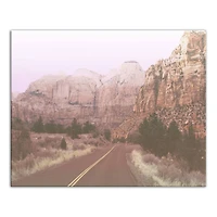Blush Canyons 20" x 16" Canvas Wall Art