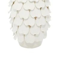 28" White Ceramic Coastal Table Lamp