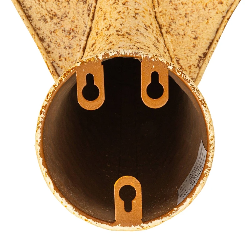 Hello Honey® 24.25" Cream Distressed Metal Whale Tail Wall Décor