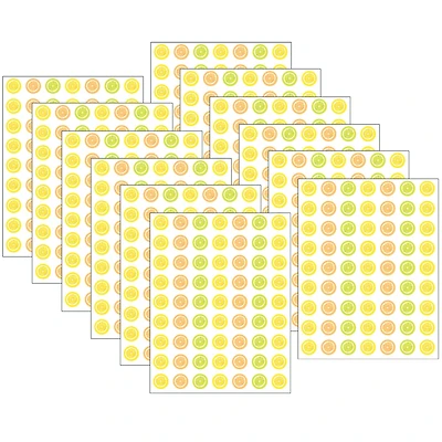 Teacher Created Resources Mini Lemon Zest Stickers, 12 Packs of 378