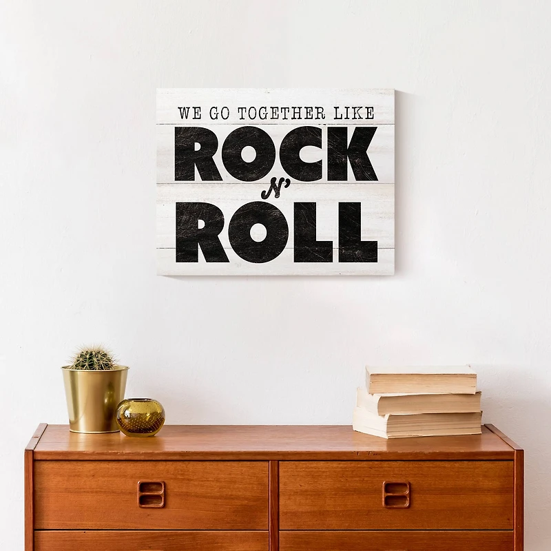 We Go Together 14" x 11" Canvas Wall Art