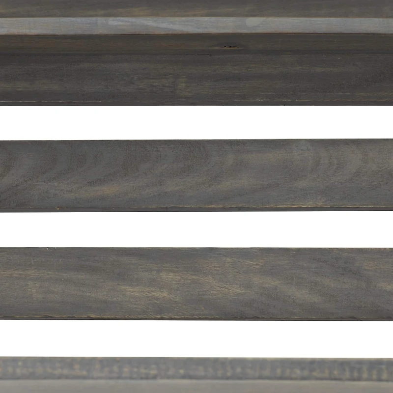 Brown Mango Wood Farmhouse Tray Set