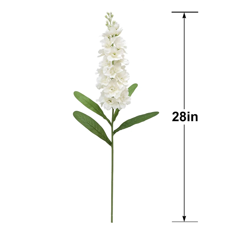 28" Cream Delphinium Stem by Ashland®