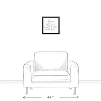 Bubble Bath 13.73" x 13.73" Black Framed Canvas