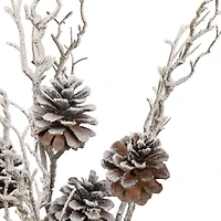 24" Snowy Pinecone Branch Deluxe Bush by Ashland®