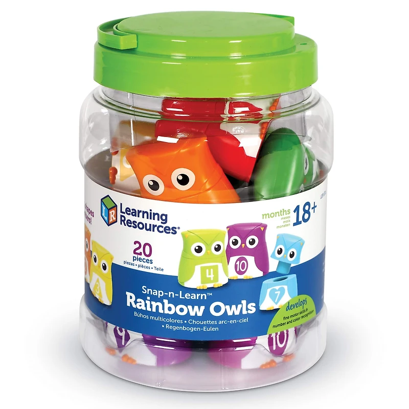 Learning Resources Snap-n-Learn Rainbow Owls