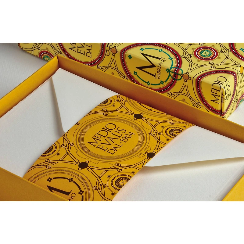 Fabriano 4.5" x 6.75" Medioevalis White Flat Cards & Envelopes, 20ct.