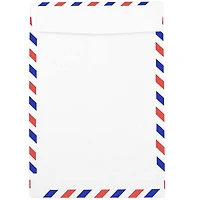 JAM Paper 6" x 9" White Open End Catalog Airmail Envelopes