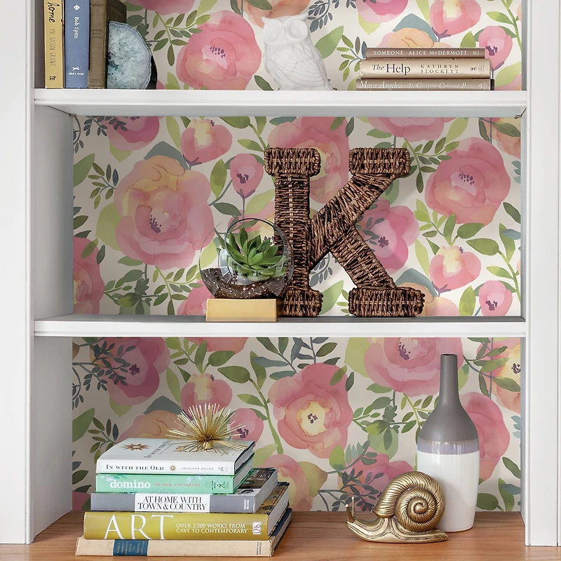 NuWallpaper Peachy Keen Pink Peel & Stick Wallpaper