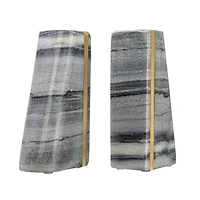 Hello Honey® 6" Modern Marble Bookend Set