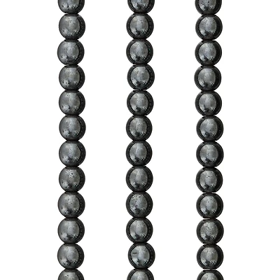 12 Pack: Hematite Round Beads, 6mm by Bead Landing™