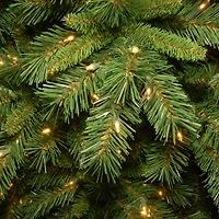 10 ft. Pre-lit Tiffany Fir Slim Artificial Christmas Tree, Clear Lights