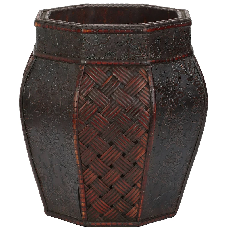 Wood & Weave Panel Decorative Planters, 2ct.