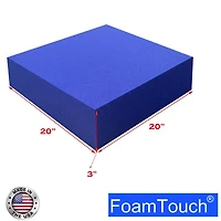 FoamTouch® 3" x 20" x 20" High Density Upholstery Foam