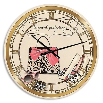 Designart Glam Fashion Handbags II Wall Clock