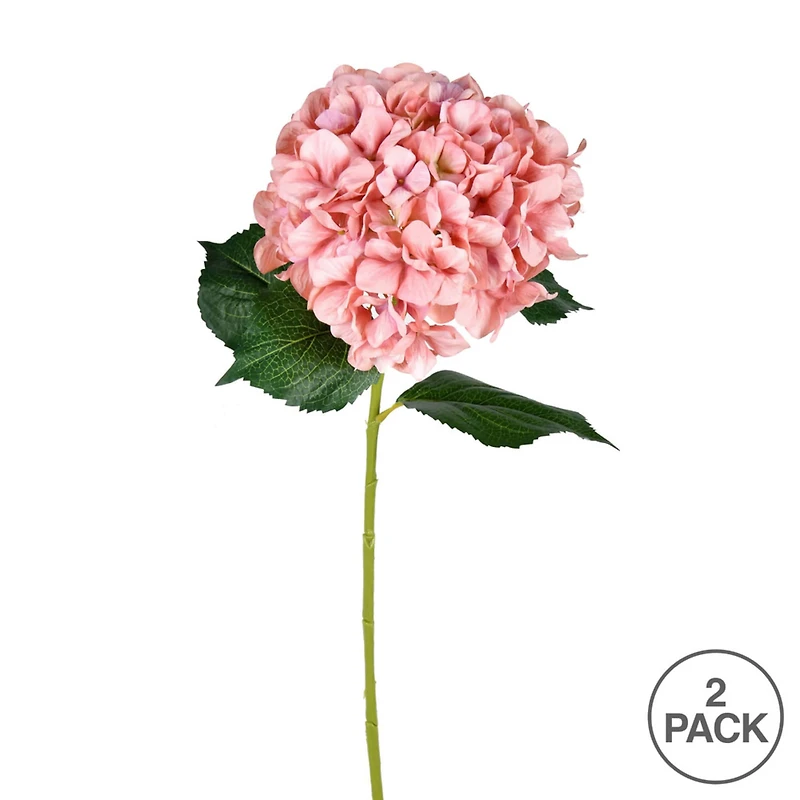 Pink Hydrangea Stem, 2ct.