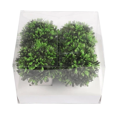 3.75" Premade Green Boxwood Topiaries in Plastic Pots, 4ct. by Ashland®