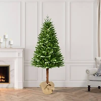 6ft. Unlit Alpine Artificial Christmas Tree in Burlap Sack