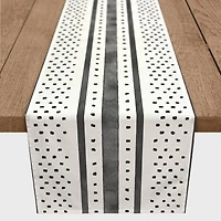 Polka Dot Stripes Indoor/Outdoor Table Runner