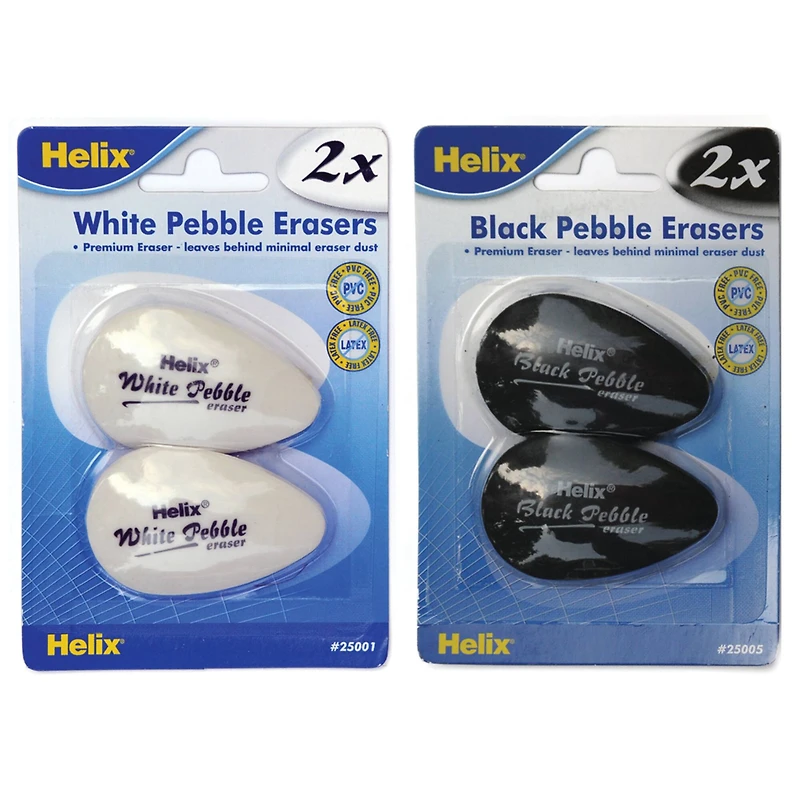 Helix® Pebble Eraser, 2ct.