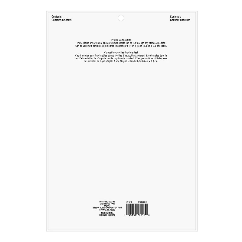 Silver Border Round Label Stickers by Recollections™