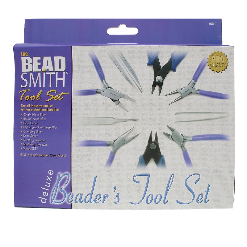 The Beadsmith® 9 Piece Deluxe Beader's Tool Kit