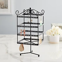 Black Metal Spinning Earring Rack by Bead Landing™