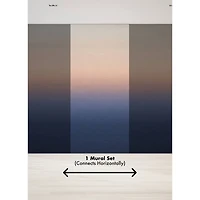 Katie Hunt Orange & Blue Ombre Sunrise Wall Mural