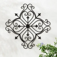 Glitzhome® 23.5" Traditional Iron Scroll Garden Wall Décor