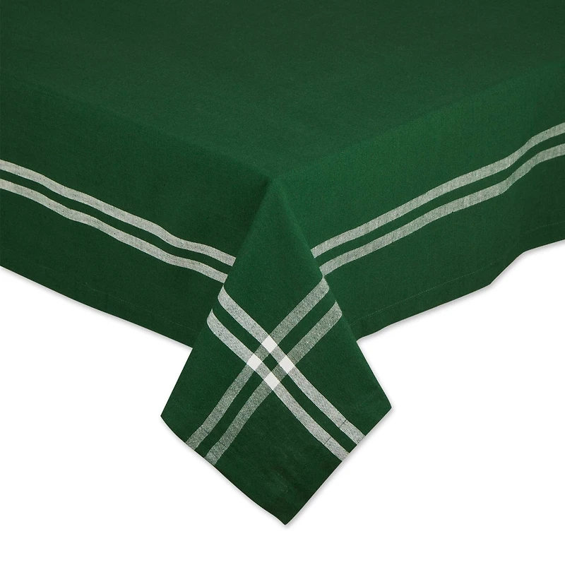 Balsam Border Stripe Tablecloth 52" x 52"
