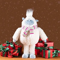 Glitzhome® 22"H Christmas Fabric Standing Yeti