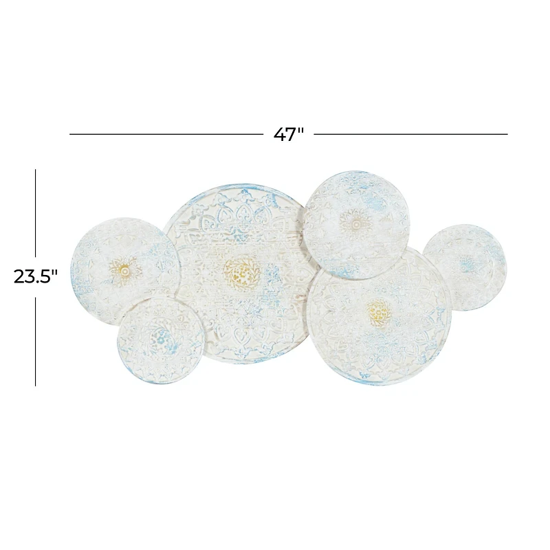 47" White Wood Farmhouse Wall Décor