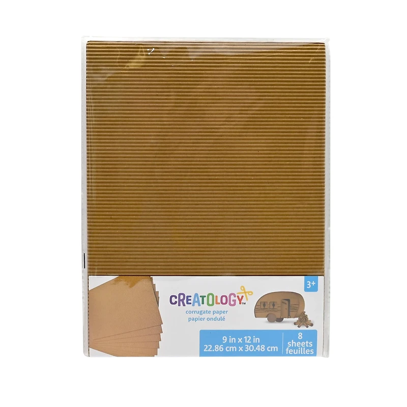 9" x 12" Natural Corrugate Paper, 8ct. by Creatology™