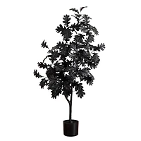 4ft. Artificial Halloween Black Oak Tree
