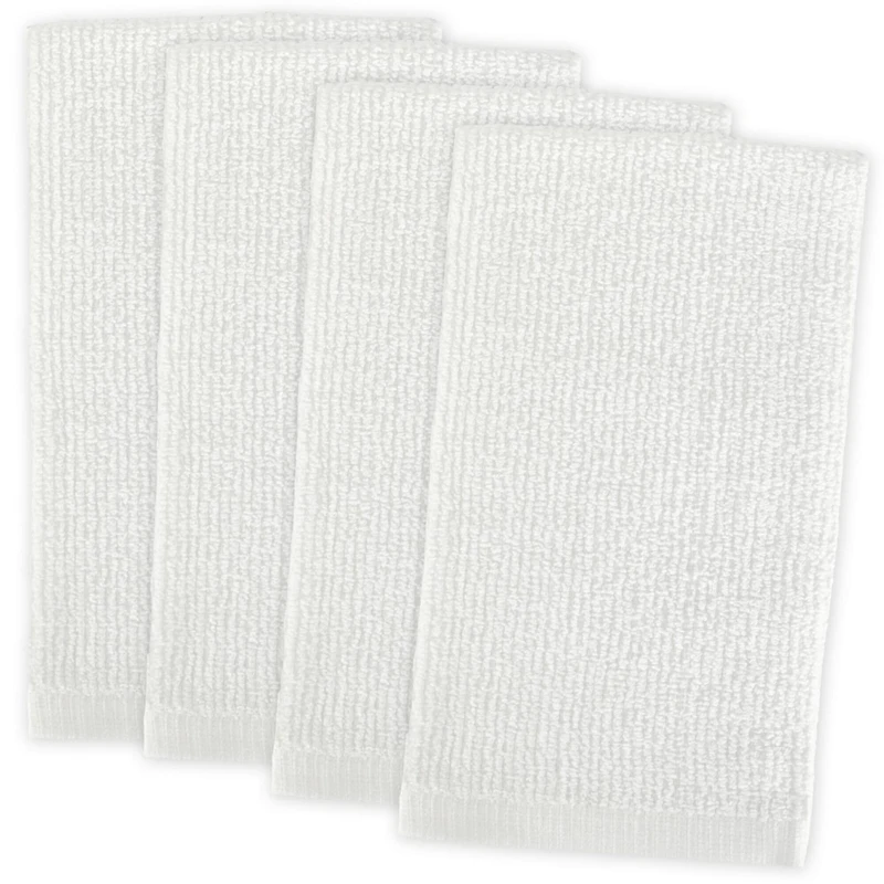DII® White Barmop Dishtowel, 4ct.
