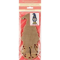 Wonderland Crafts Gnome Bead Embroidery on Wood Kit