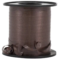 JAM Paper 3/8" x 250yd. Chocolate Brown Curling Ribbon