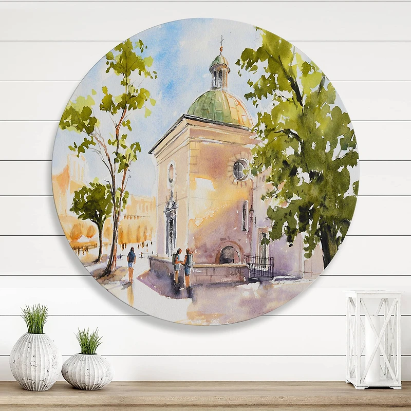 Designart - Rustic Church In The Village