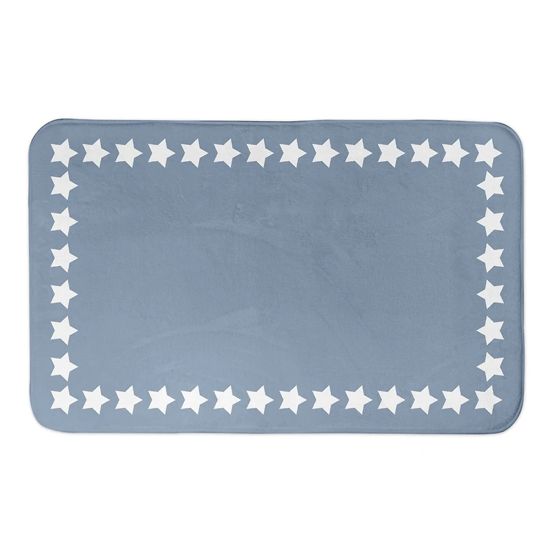 Simple Star Border Bath Mat