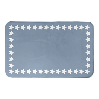 Simple Star Border Bath Mat