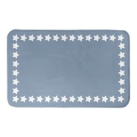 Simple Star Border Bath Mat