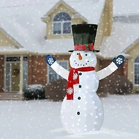 6ft. Snowman Decoration with White LED Lights