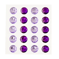 12 Packs: 20 ct. (240 total) Purple Combo Rhinestone Stickers by Recollections™