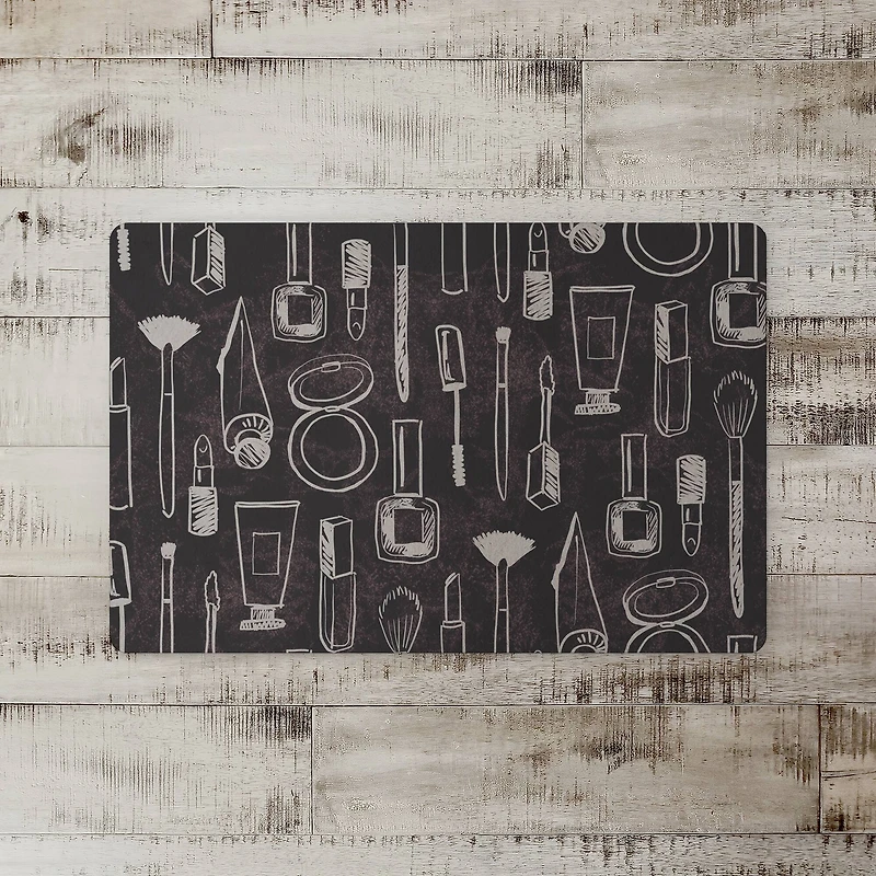 Makeup Icons Floor Mat
