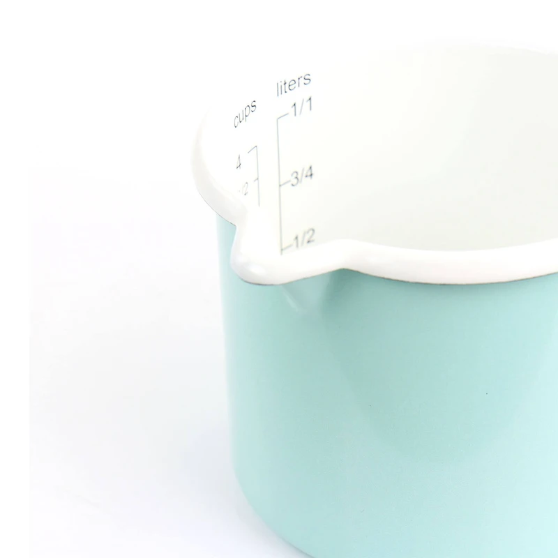 Martha Stewart Turquoise Enamel on Steel Measuring Cup