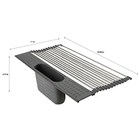 Kitchen Details Over the Sink Drying Rack with Utensil Holder