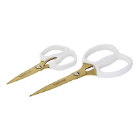 Farberware White Handle Shear Set with Gold Blades, 2ct.