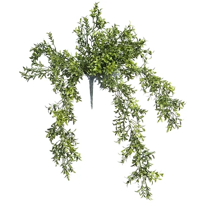 28" Green Hanging Boxwood UV Resistant Bush by Ashland®