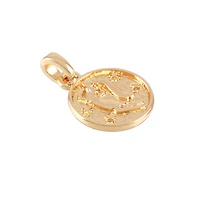 Metal Zodiac Coin Charm by Bead Landing