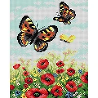 Orchidea Gobelin Butterflies On A Meadow Canvas For Halfstitch Without Yarn